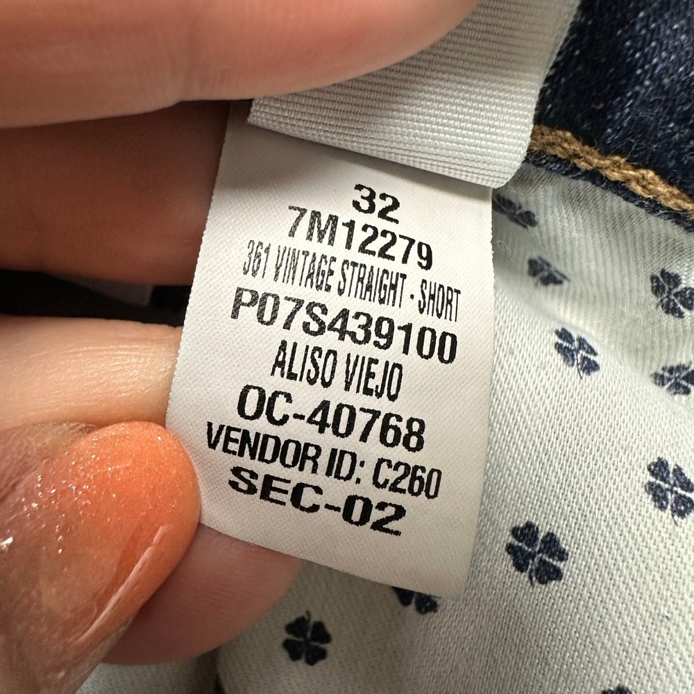 Lucky Brand 361 Vintage Straight Jeans Mens 32x30 Aliso Viejo Blue 7M12279 - Picture 7 of 8